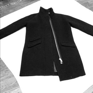 Jcrew Stadium cloth coat black